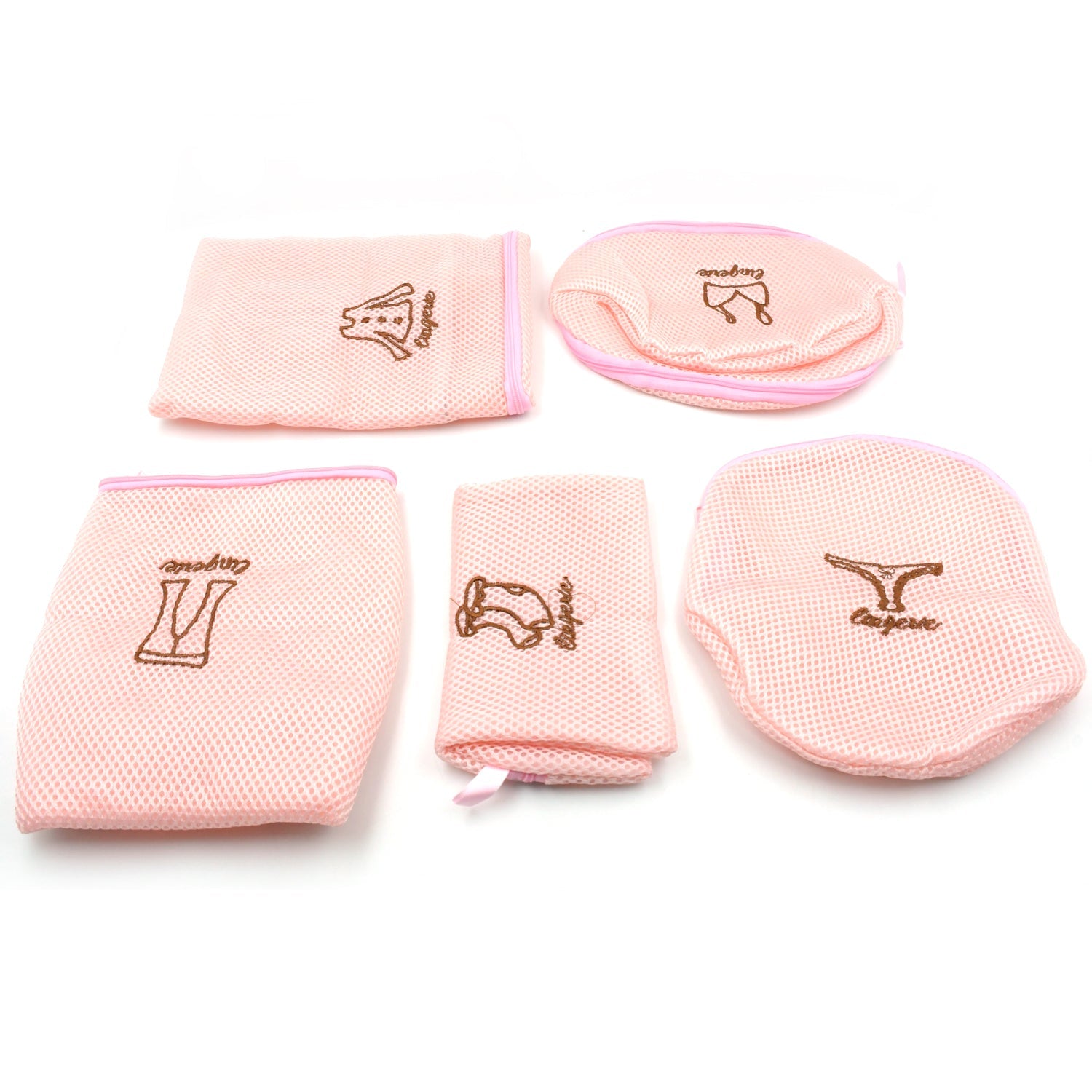 1211 5pc Zippered Mesh Laundry Wash Bags Foldable Delicates Lingerie Socks, Underwear Blouse, Hosiery, Stocking and Lingerie Washing Machine Clothes Protection Net (5 Pc Set) 1211 5pc Zippered Mesh Laundry Wash Bags Foldable Delicates Lingerie Socks, Underwear Blouse, Hosiery, Stocking and Lingerie Washing Machine Clothes Protection Net (5 Pc Set)